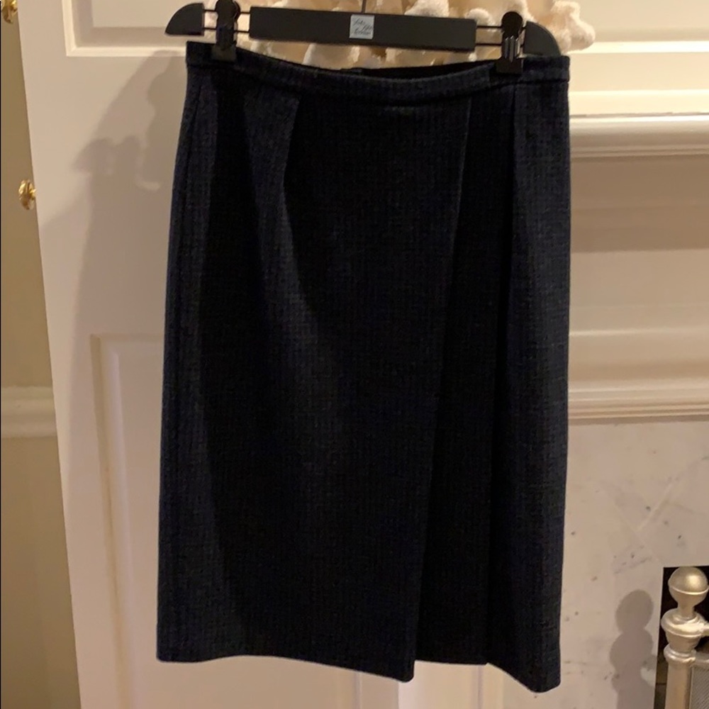 Giorgio Armani blue/grey wool pleated skirt. 40 - Picture 15 of 15